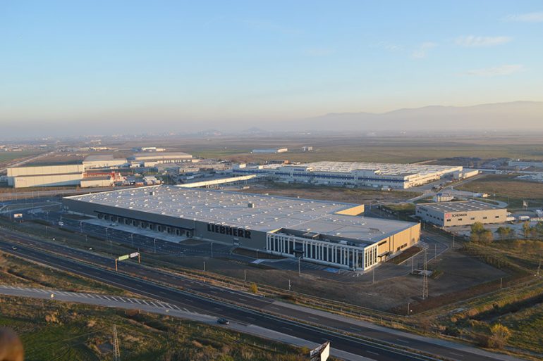 Liebherr factory in Commercial and Industrial Zone "Maritza", Trakia Economic Zone, Plovdiv, Bulgaria